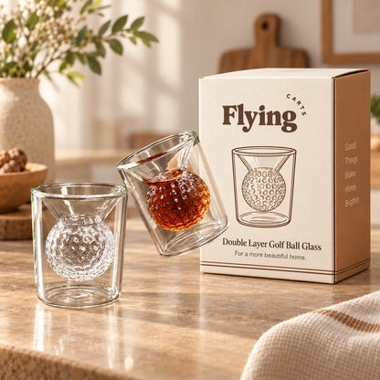 Double Layer Golf Ball Glass — view 6