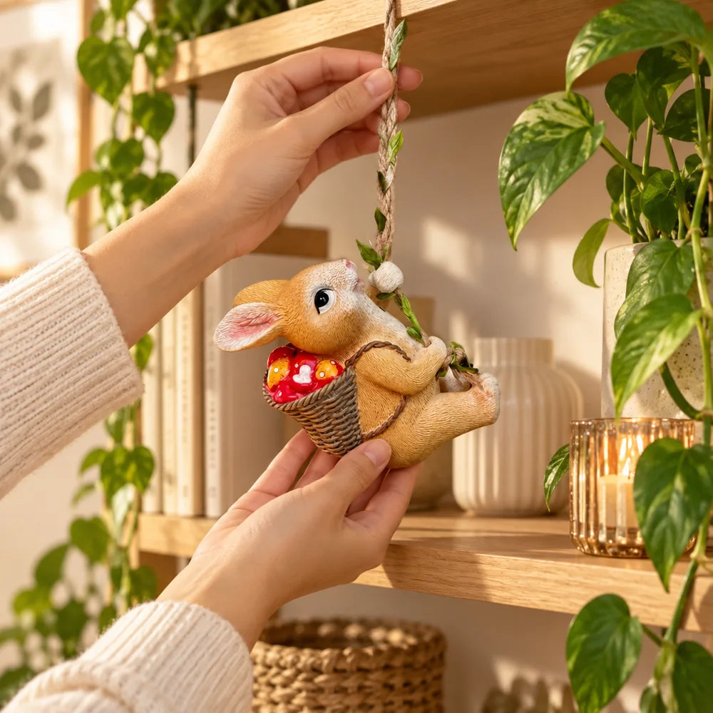 Climbing Rabbit Ornament — view 2