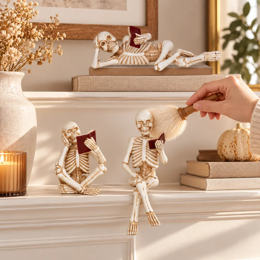 Reading Skeletons Figurines — view 5