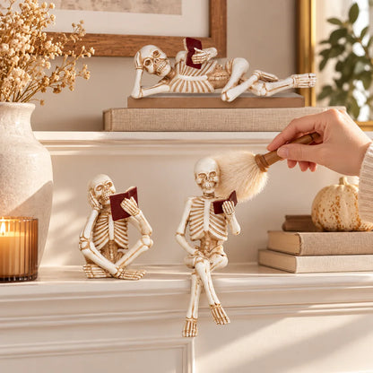 Reading Skeletons Figurines — view 5
