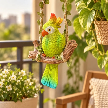 Hanging Parrot Decor Ornament — view 3