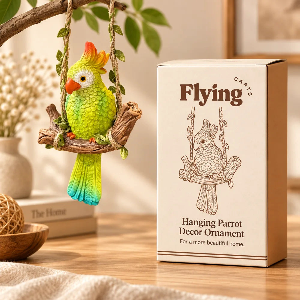 Hanging Parrot Decor Ornament — view 6