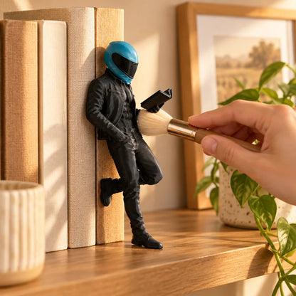Biker Reader Bookshelf Decor — view 5