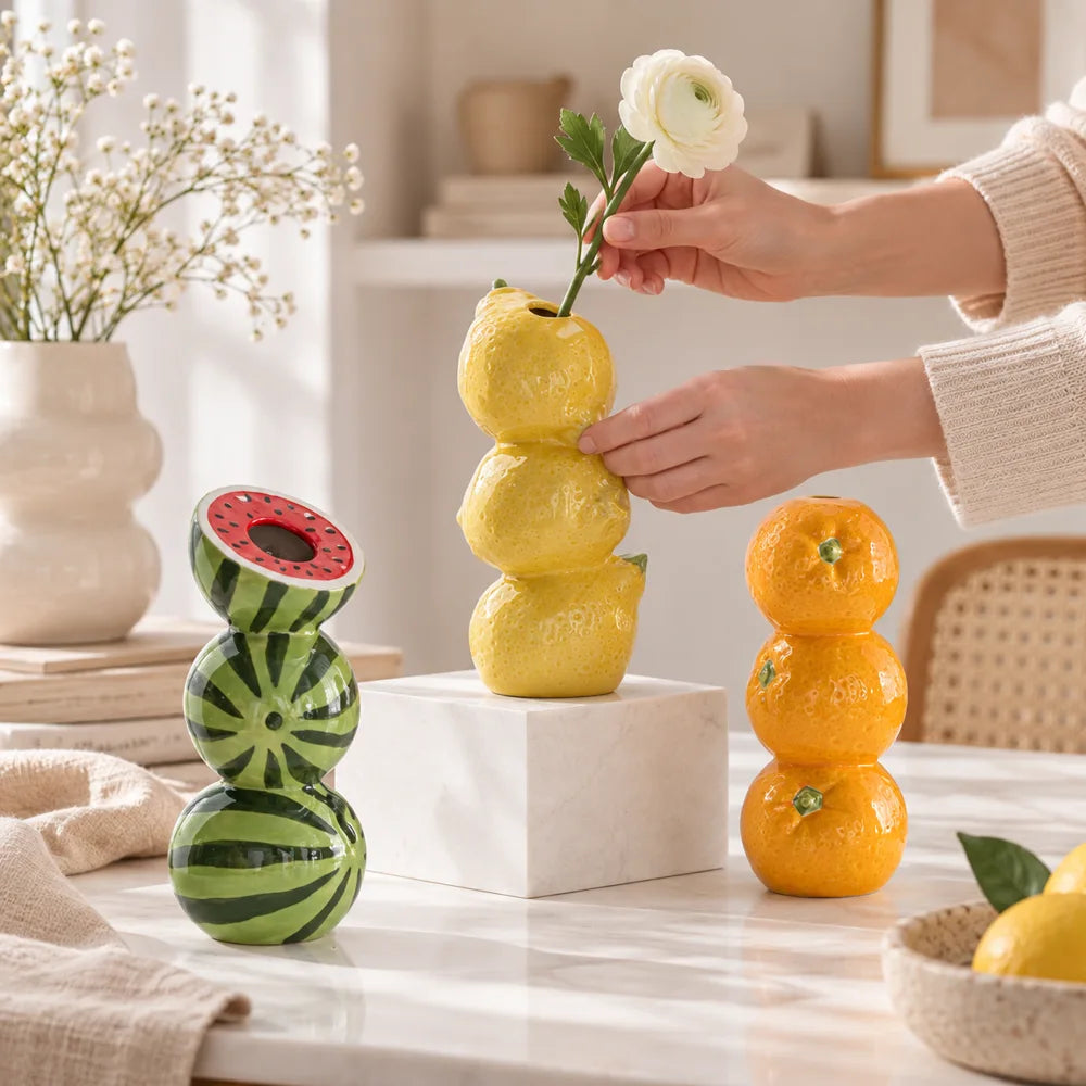 Creative Fruit Stack Vase — view 2