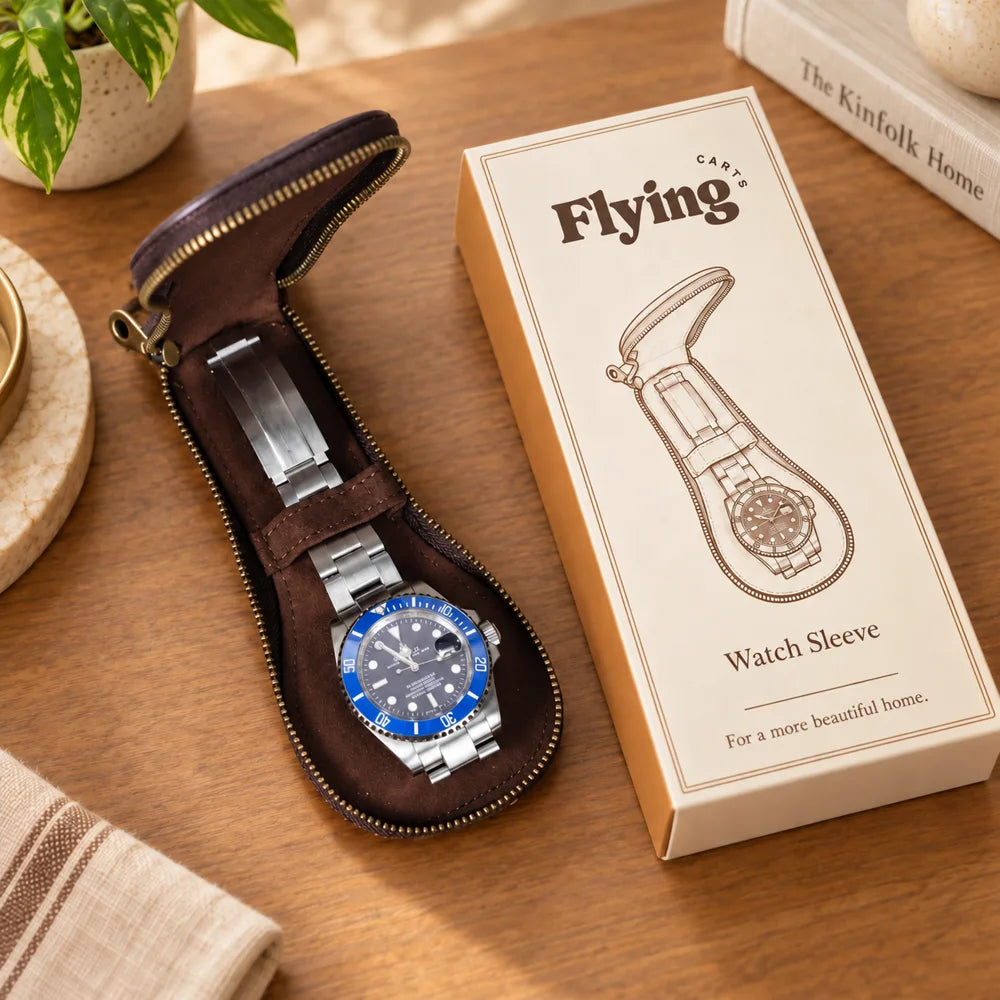 Vintage Leather Watch Sleeve — view 6