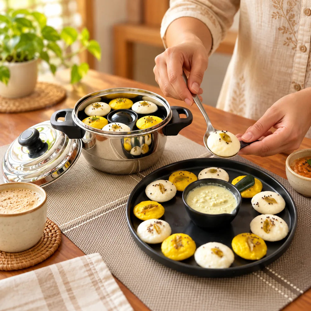 Stainless Steel Mini Idli Pot — view 4