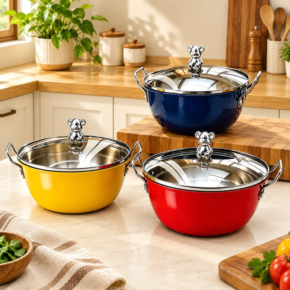 Colorful Bear Cooking Pot — view 1
