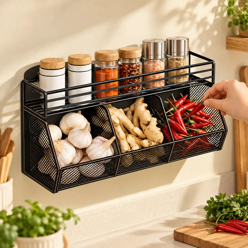 Wall Mounted Food Storage Rack — view 1