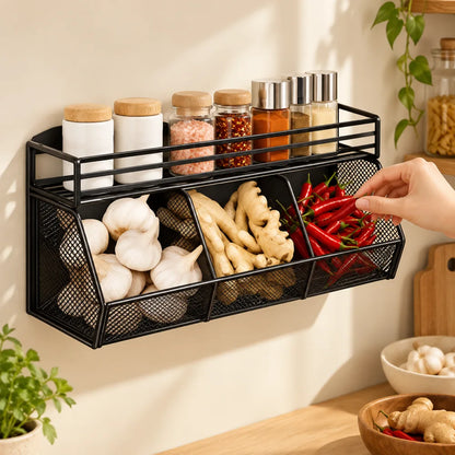 Wall Mounted Food Storage Rack — view 2