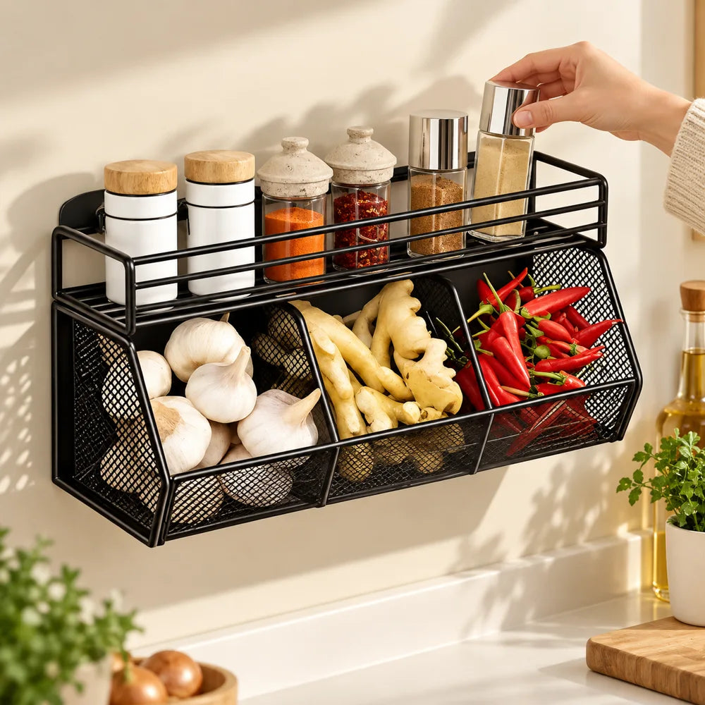 Wall Mounted Food Storage Rack — view 4