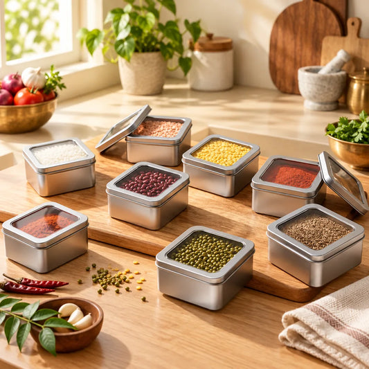 Square Storage Container With Lid — view 1