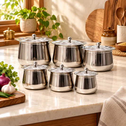 Stainless Steel Storage Container Set — view 1