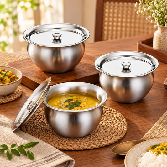Stainless Steel Bowl with Lid — view 1