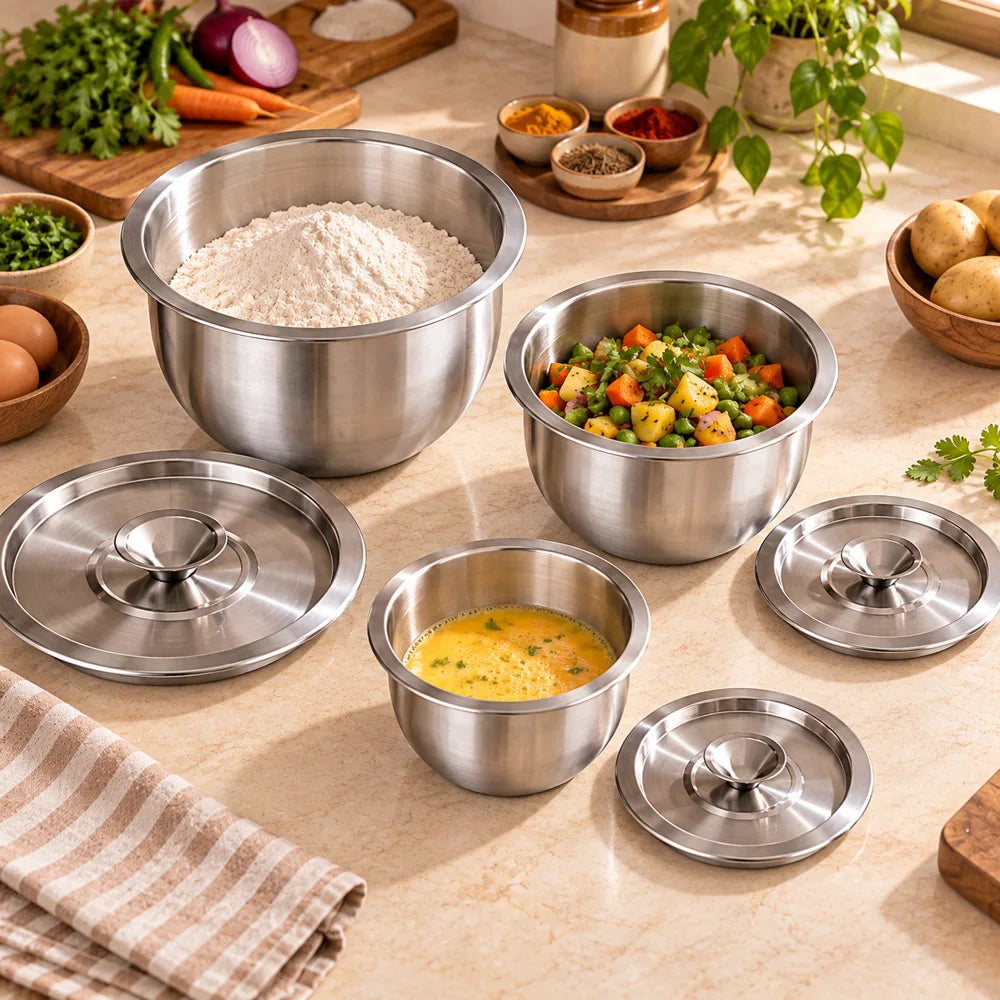 Stainless Steel Mixing Bowl Set — view 5