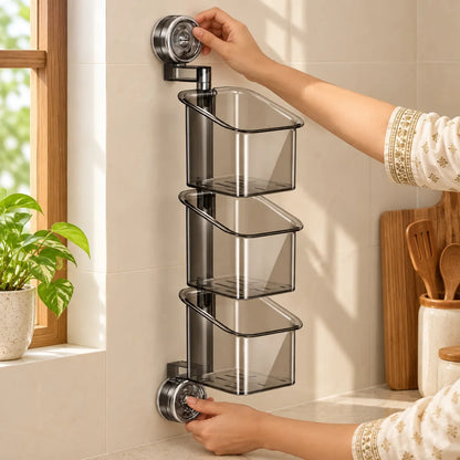 Wall-Mounted Suction Cup Rotating Organizer — view 4