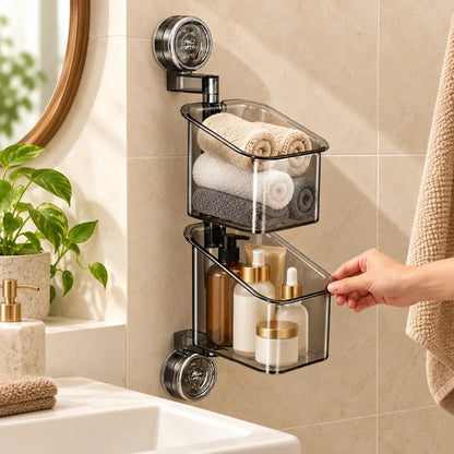 Wall-Mounted Suction Cup Rotating Organizer — view 5
