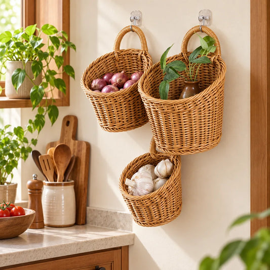 Woven Wall Storage Basket — view 1