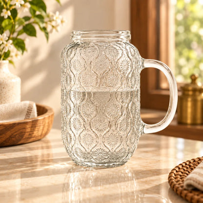 Orbit Embossed Carafe Set (540 ml Carafe & Glass) — view 5