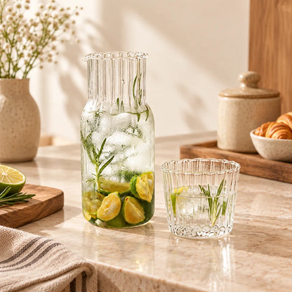Compact Bedside Carafe & Glass (Large Carafe & Glass) — view 1