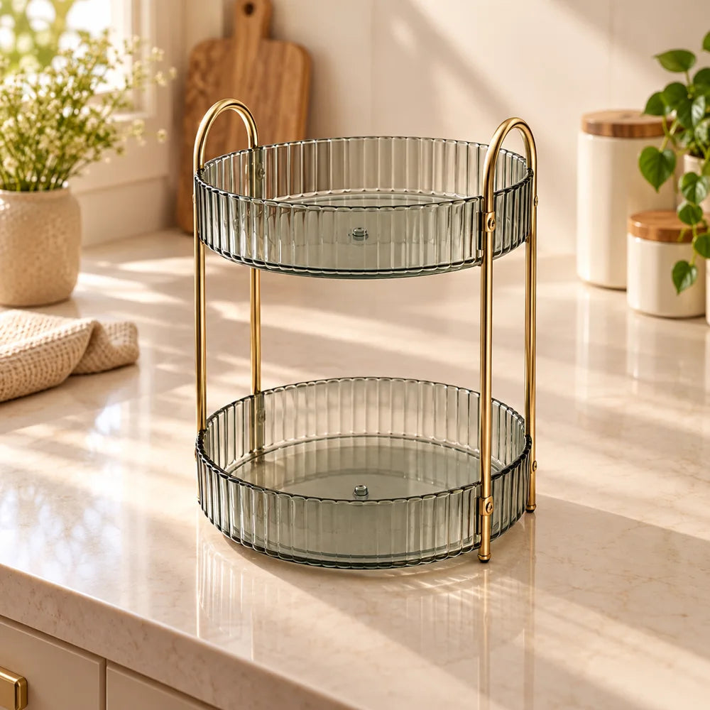 Two-Tier Bottle Organiser (Clear) — view 5