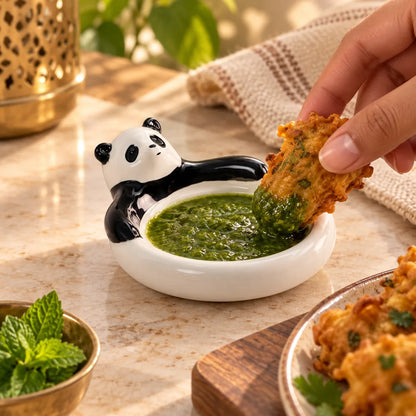 Panda Ceramic Dipping Dish — view 2