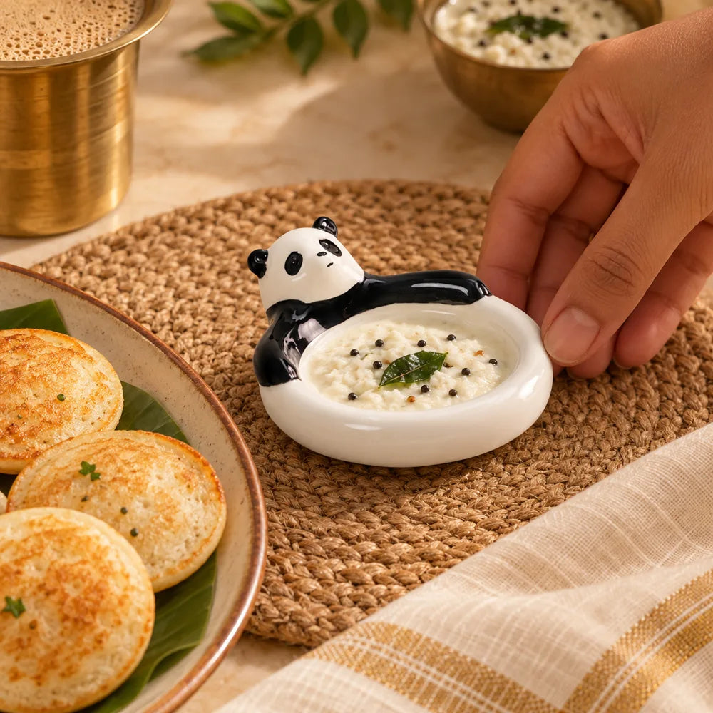 Panda Ceramic Dipping Dish — view 3