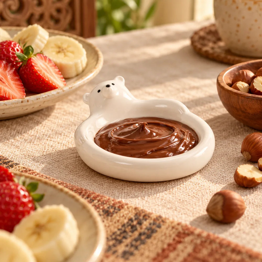 Polar Bear Ceramic Dipping Dish — view 4