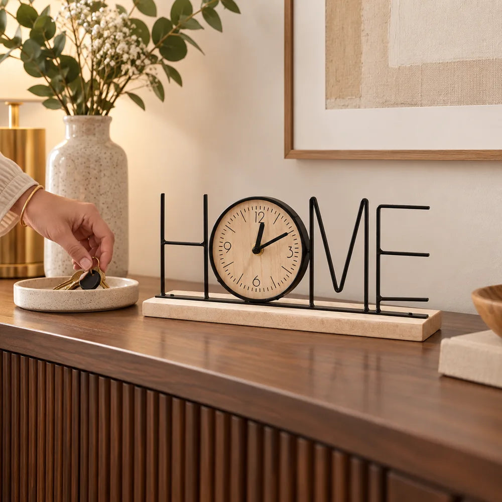 HOME Letter Table Clock — view 2