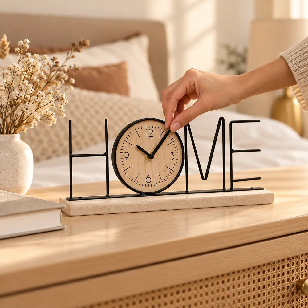 HOME Letter Table Clock — view 3