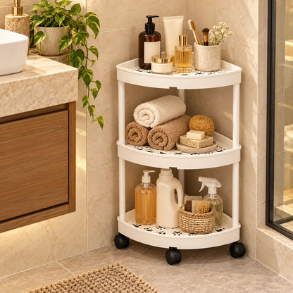 Slim Corner Trolley Plastic Frame (3 Tiers) — view 3