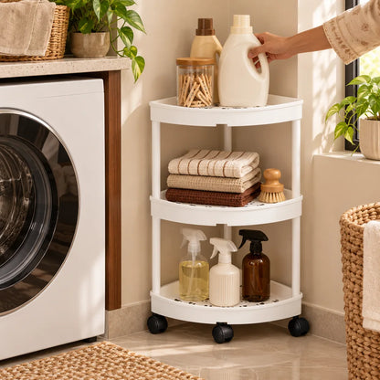 Slim Corner Trolley Plastic Frame (3 Tiers) — view 4