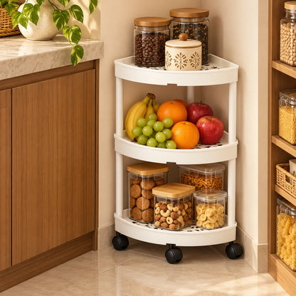 Slim Corner Trolley Plastic Frame (3 Tiers) — view 5