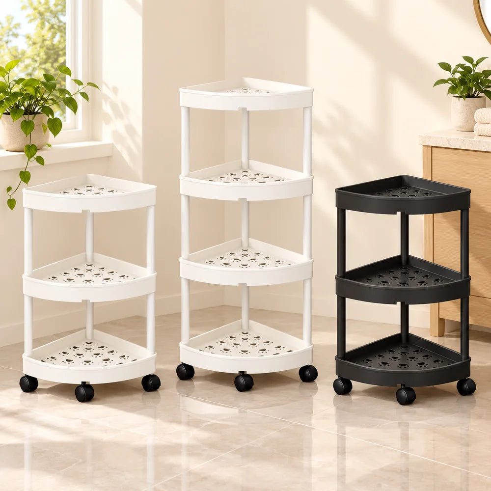 Slim Corner Trolley Plastic Frame (3 Tiers) — view 6