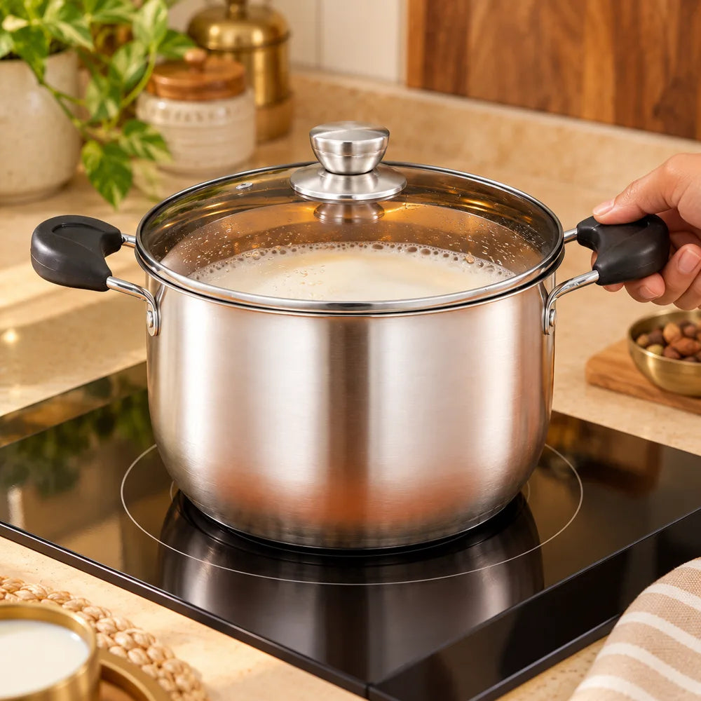 Steel Soup Pot with Lid (20 cm) — view 4