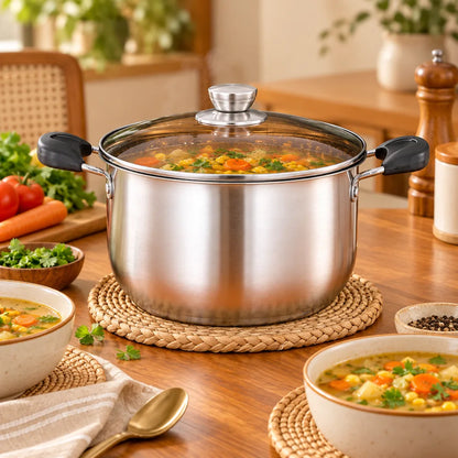 Steel Soup Pot with Lid (20 cm) — view 5