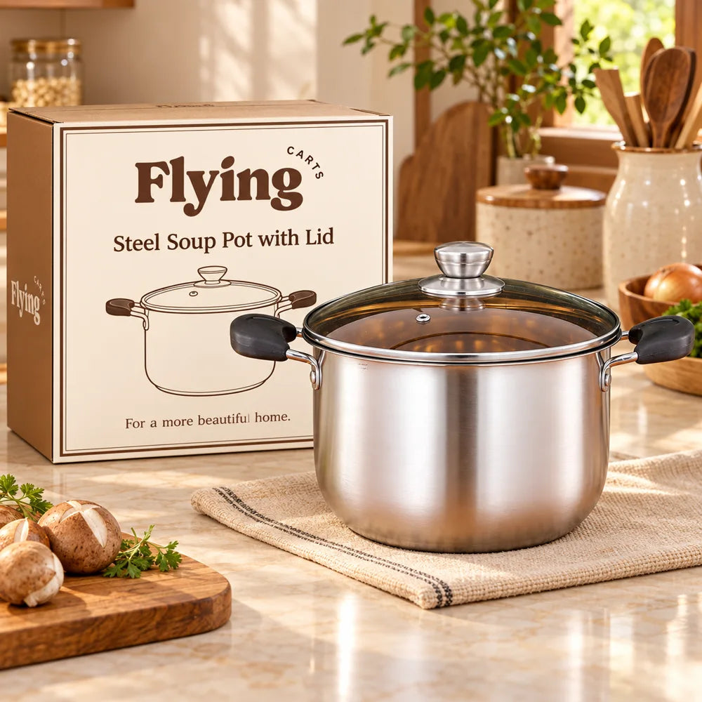 Steel Soup Pot with Lid (20 cm) — view 6