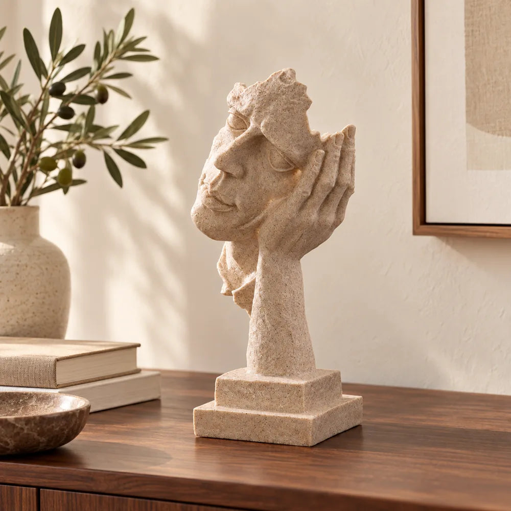 Quietude Sandstone Listening Sculpture — view 1