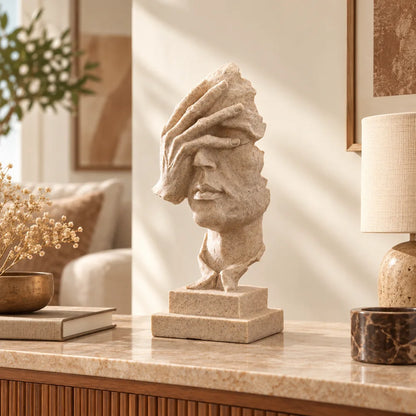 Quietude Sandstone Reflection Sculpture — view 1