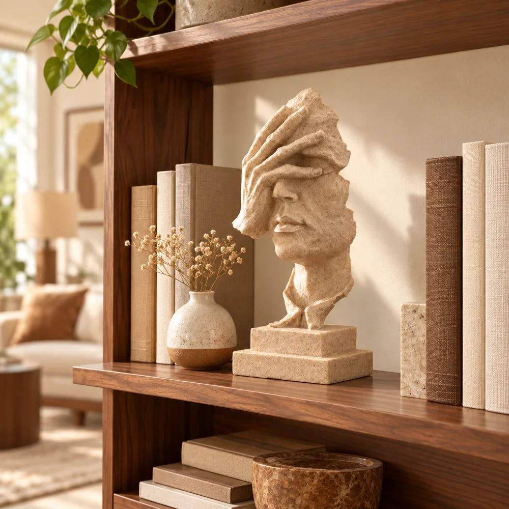 Quietude Sandstone Reflection Sculpture — view 2