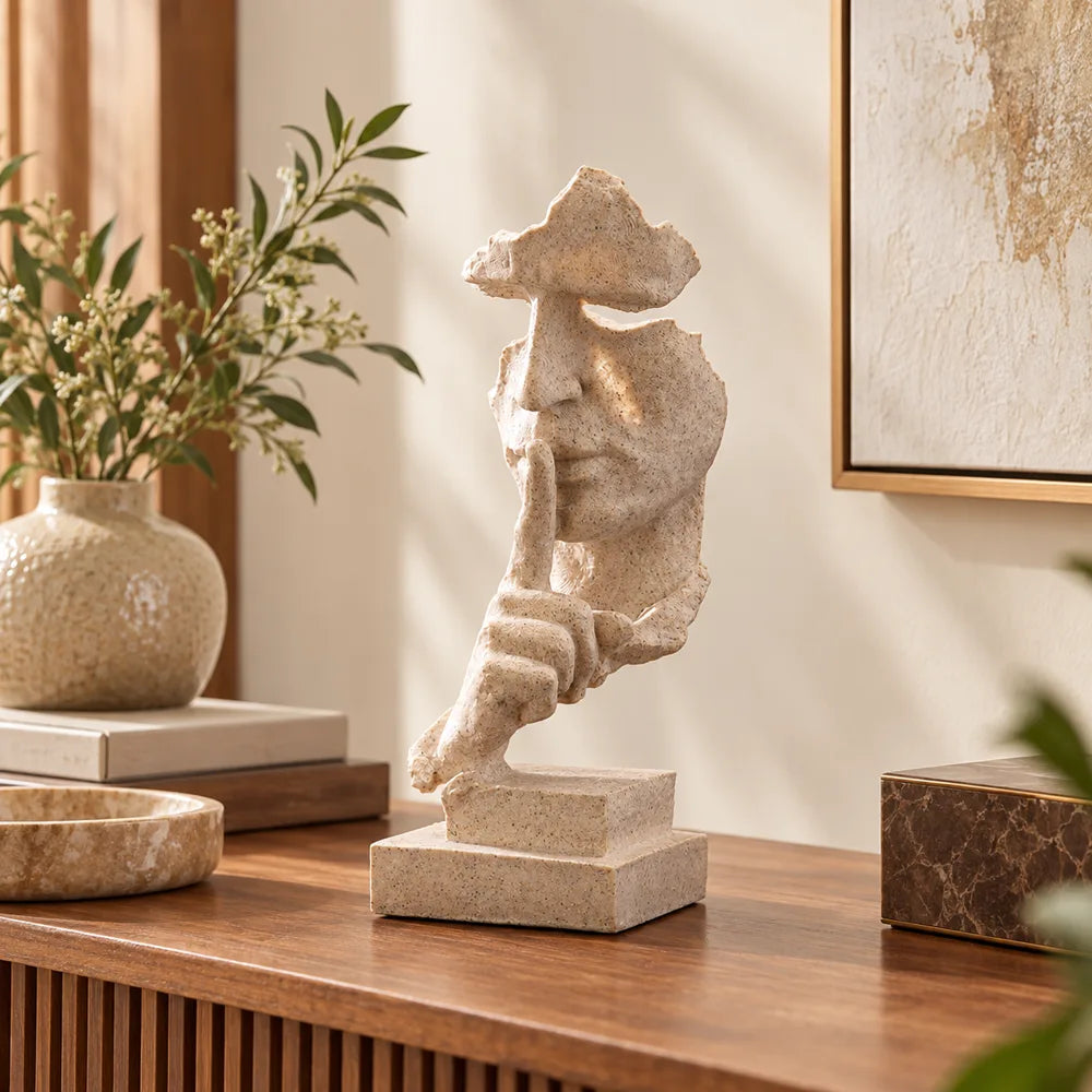 Quietude Sandstone Silence Sculpture — view 1