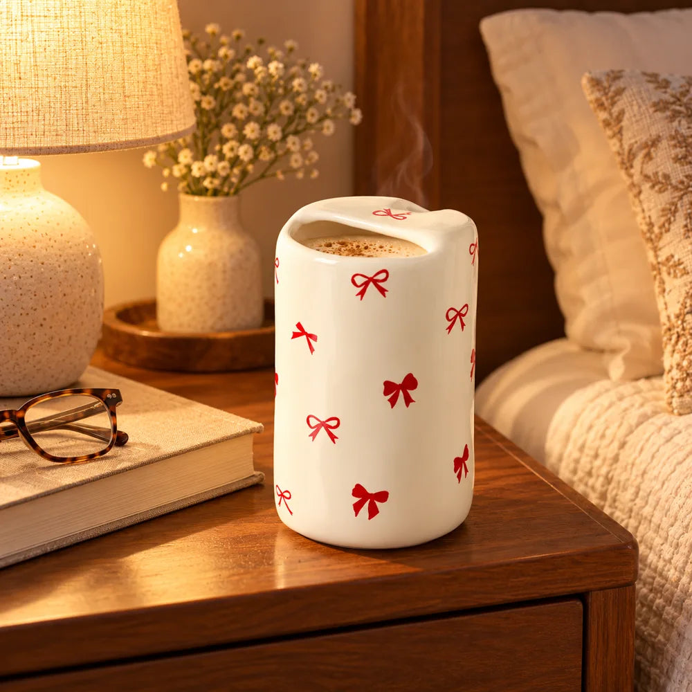 Ribbon Bow Ceramic Mug (330 ml) — view 5