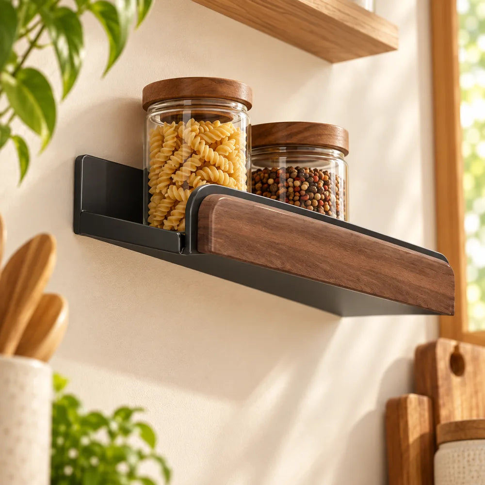 Minimal Wall-Mounted Spice Shelf (40 cm) — view 5