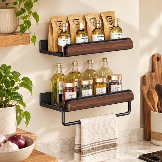 Double tier Wall Spice Shelf (30 cm) — view 1