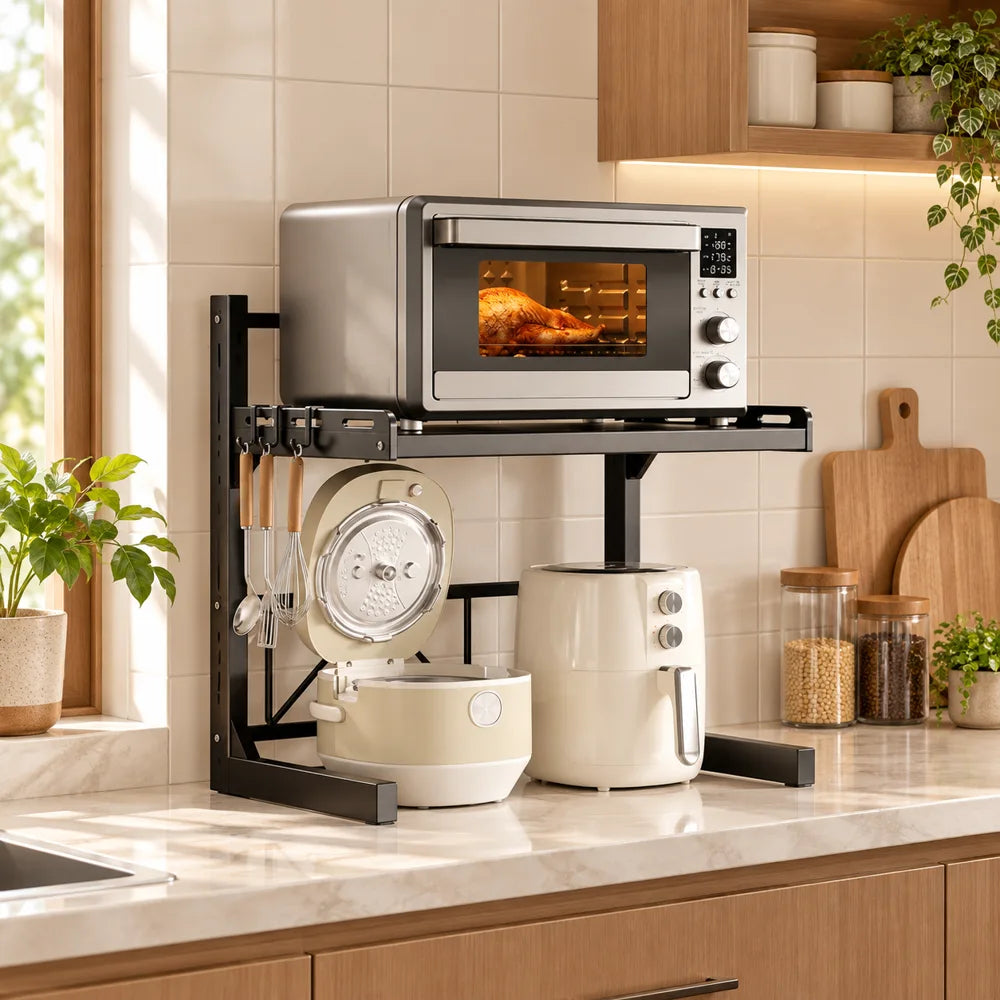 Adjustable Appliance Rack Two-Tier Frame — view 1