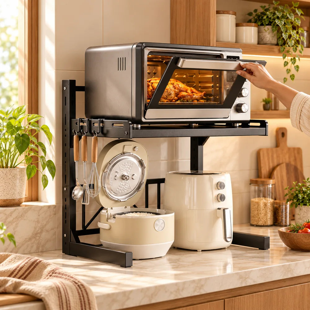Adjustable Appliance Rack Two-Tier Frame — view 2