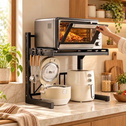 Adjustable Appliance Rack Two-Tier Frame — view 2