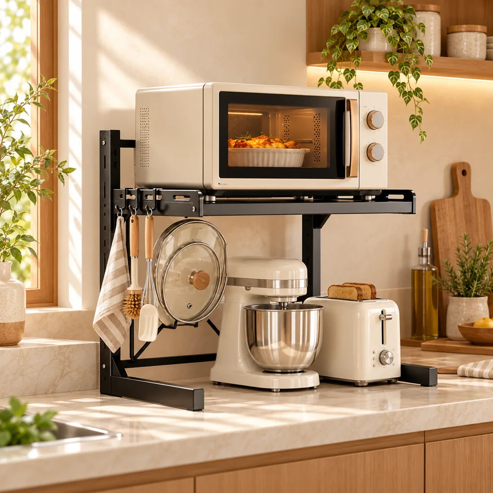 Adjustable Appliance Rack Two-Tier Frame — view 3