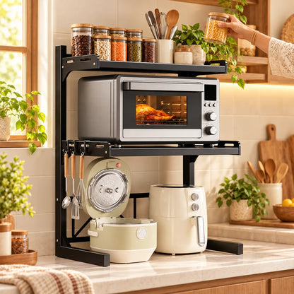 Adjustable Appliance Rack Three-Tier Frame — view 2