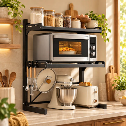 Adjustable Appliance Rack Three-Tier Frame — view 3
