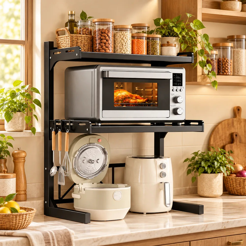 Adjustable Appliance Rack Three-Tier Frame — view 5
